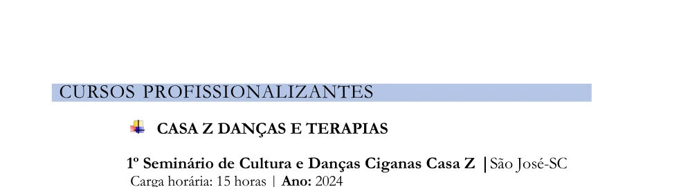Registro curricular · cursos Casa Z